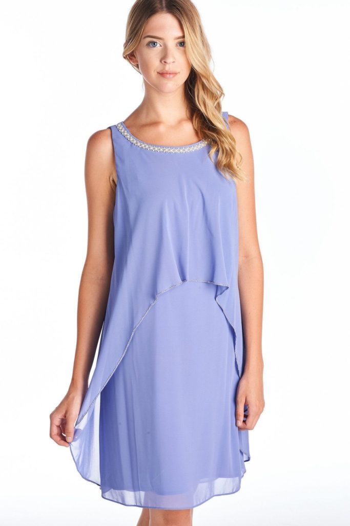 Women's Bead Detail Chiffon Dress