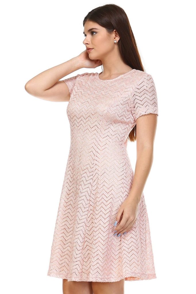 Women's Textured Knit A-Line Dress